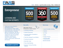 Tablet Screenshot of entrepreneurreprints.com